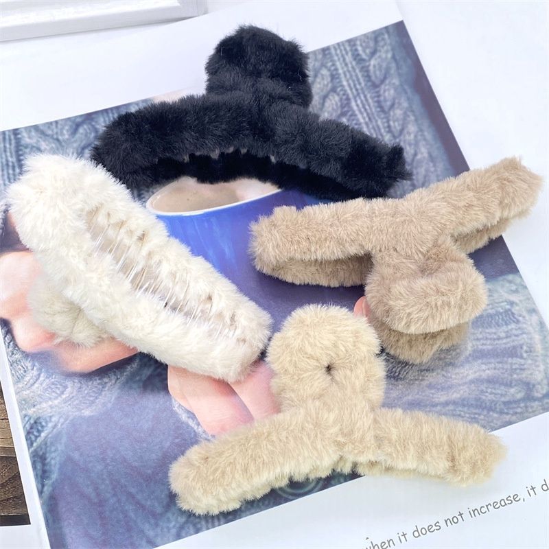 Jialin Plush clip: 9CM square, milk tea color 56928