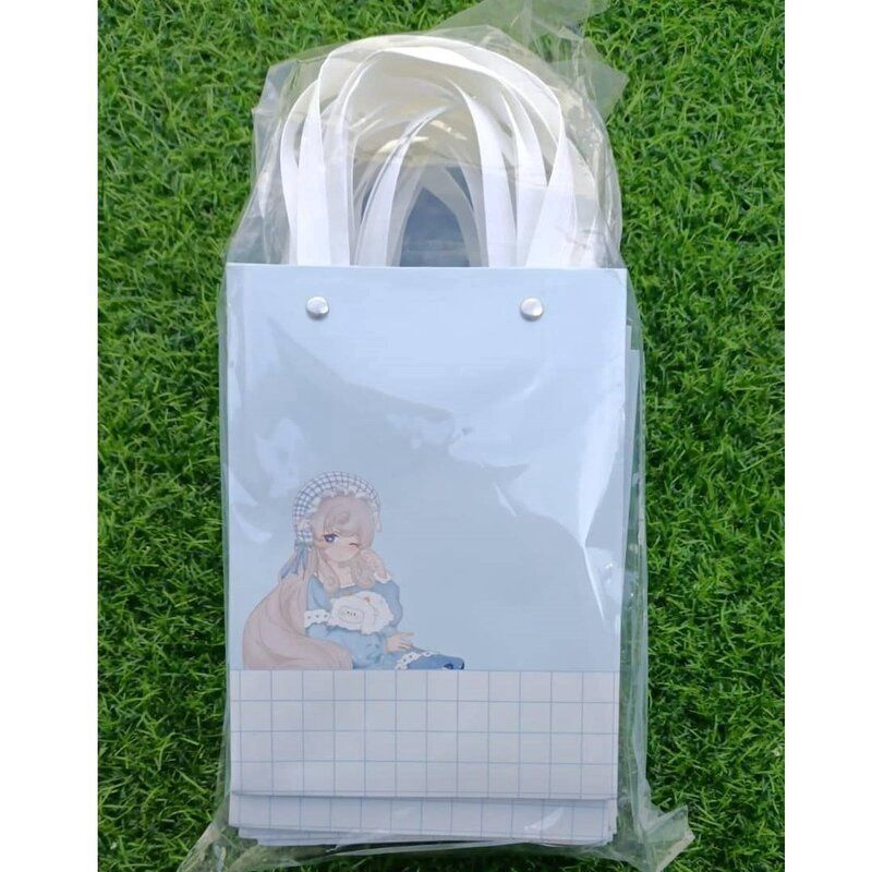 Paper Bag Anime Girl Blue 00927