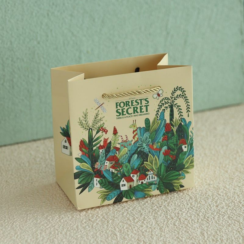 Paper Bag Bunny Lulu Forest House 20x20x8.5cm 67713