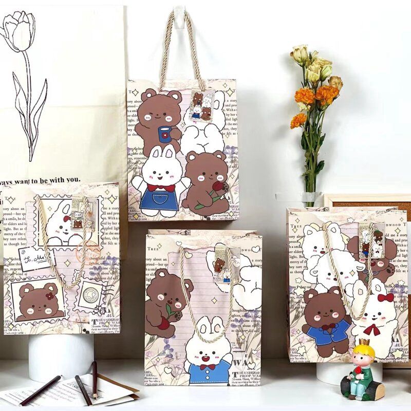 Paper Bag Bear Rabbit 32cm BD-200337 07046
