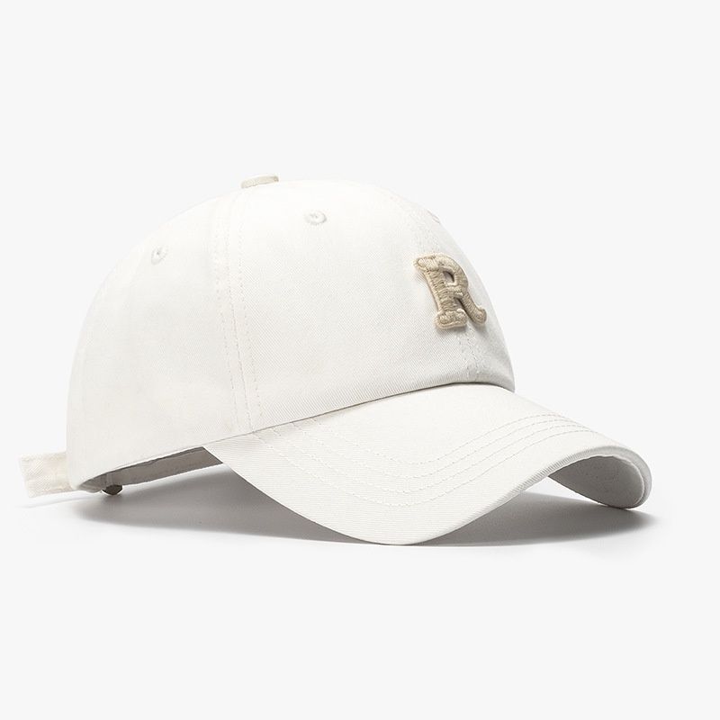 Miachi "R" 22A050 Outdoor Curved Baseball Cap: 22A050 White Adjustable 15421