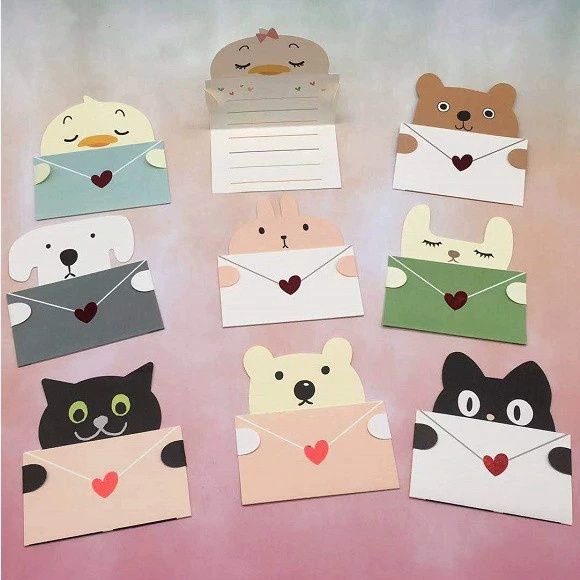 XB Greeting Card  cute animal MINI-1302