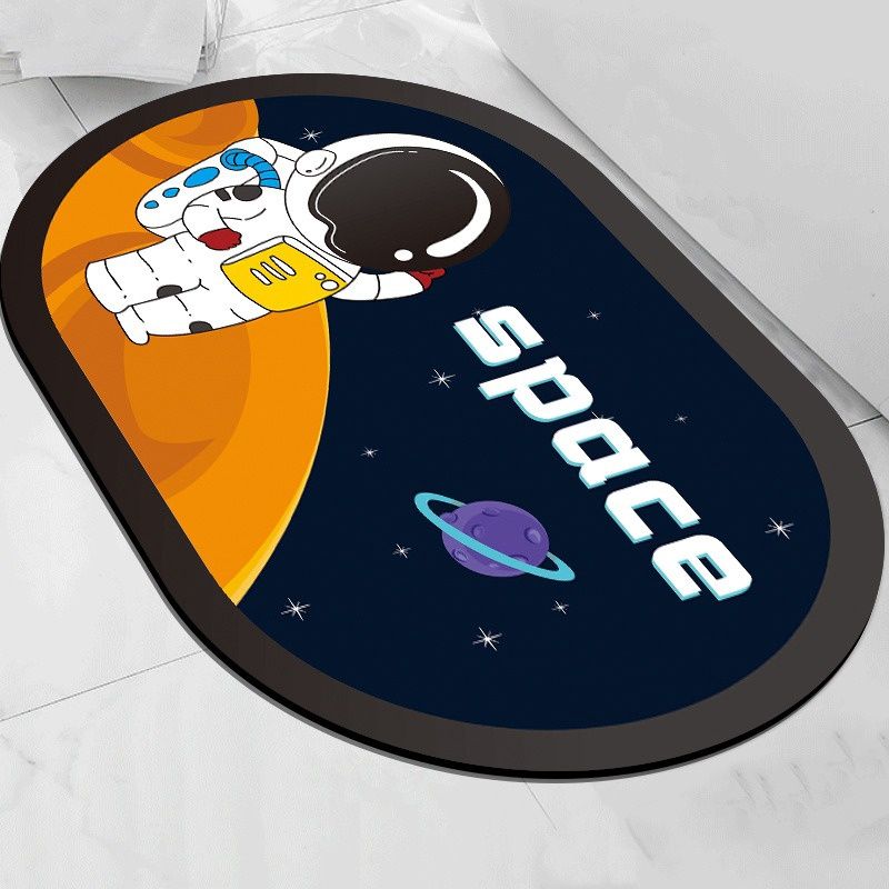 Diatom Mud Floor Mat Moon Space 40x60cm 74572