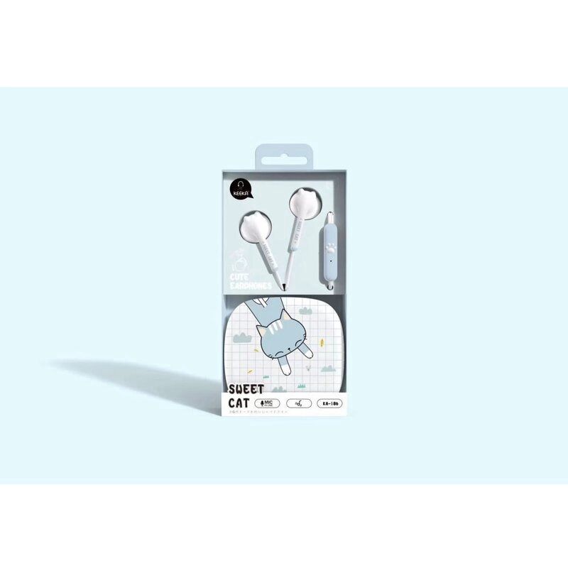 Keeka Earpod KA186 Cat Light Blue 80967
