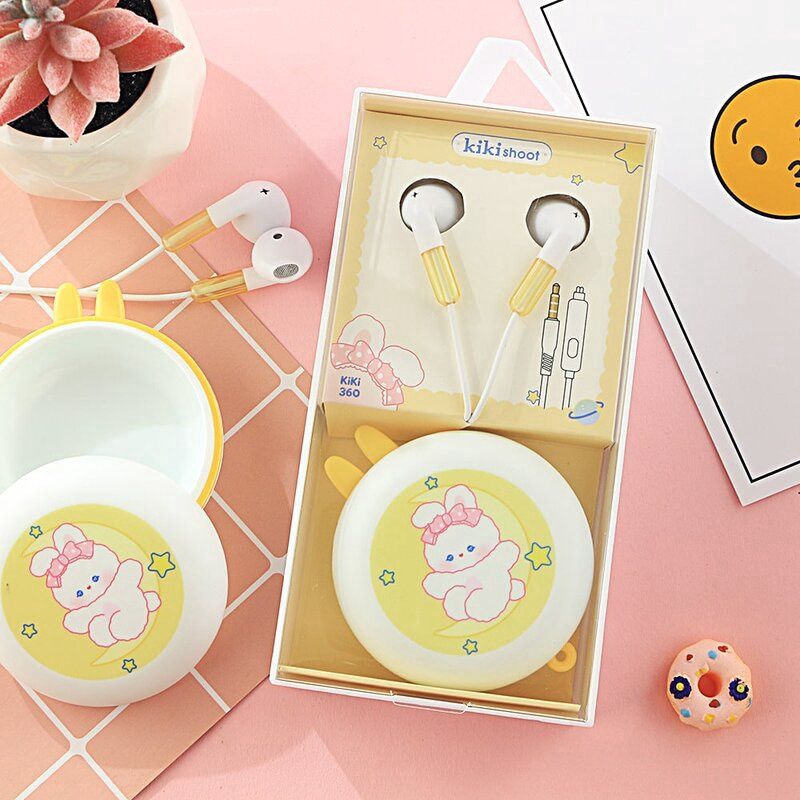Kiki Earphone Rabbit 360 Yellow 74569