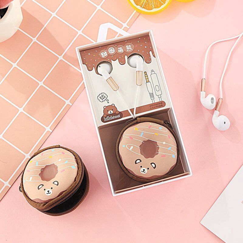 Kiki Earphone Donut 366 Brown 76806