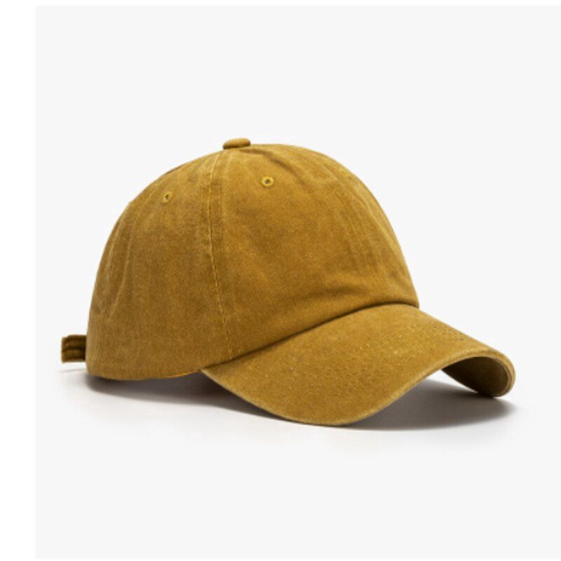 Miachi Soft Top Washed Vintage Cap: 21A002B姜黄色 : Adjustable 21A002B 21A002B姜黄 51569