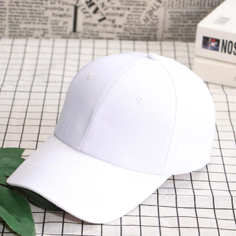 ZM 04 plain baseball cap: white 14322