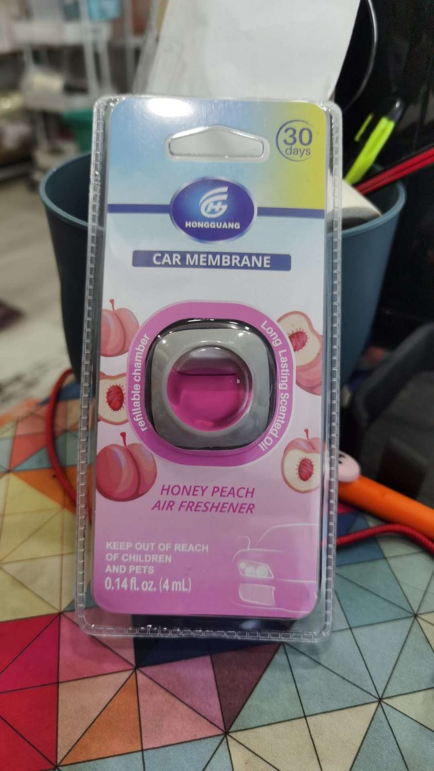 HG 0119 Car Membrane Air Freshener  Clip  - Honey Peach 01009 (P)