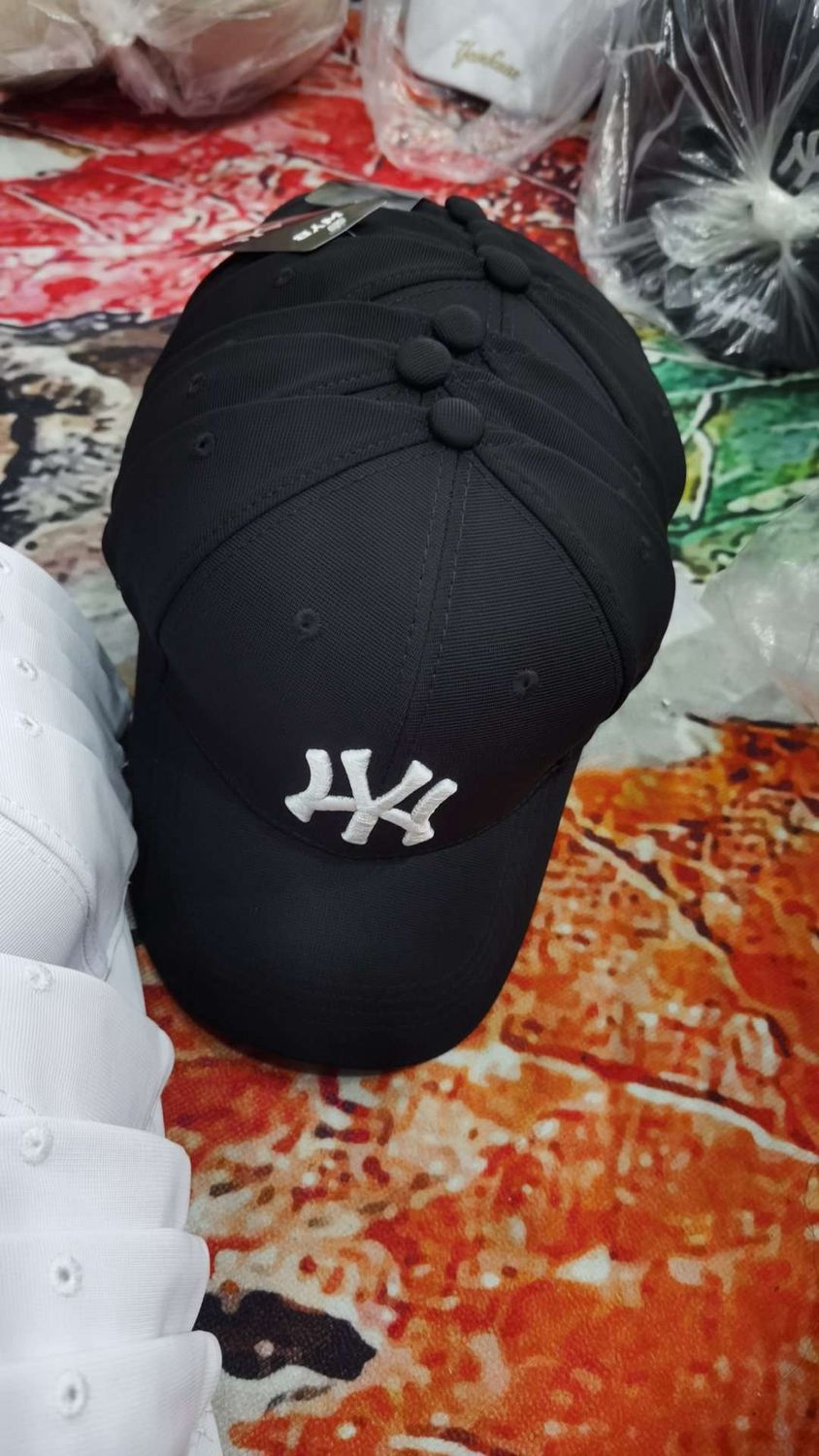 DD NY Baseball cap Black embroider White 87772
