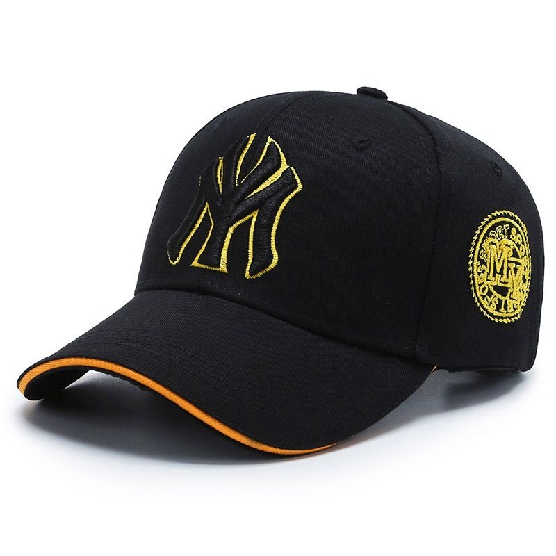 QH Baseball MY cap : blk gold : adj 98142
