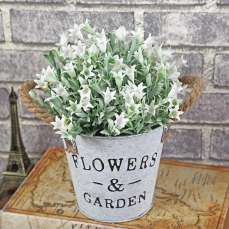 Binfen Simulation Flower Iron Bucket Set 0268-1912 33336