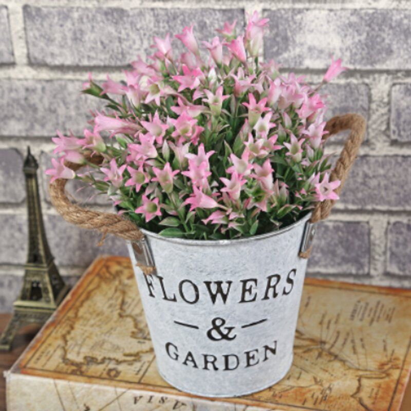 Binfen Simulation Flower Iron Bucket Set 0268-1912 33335