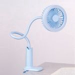 MG Clip Table Lamp Charging Fan (Blue)