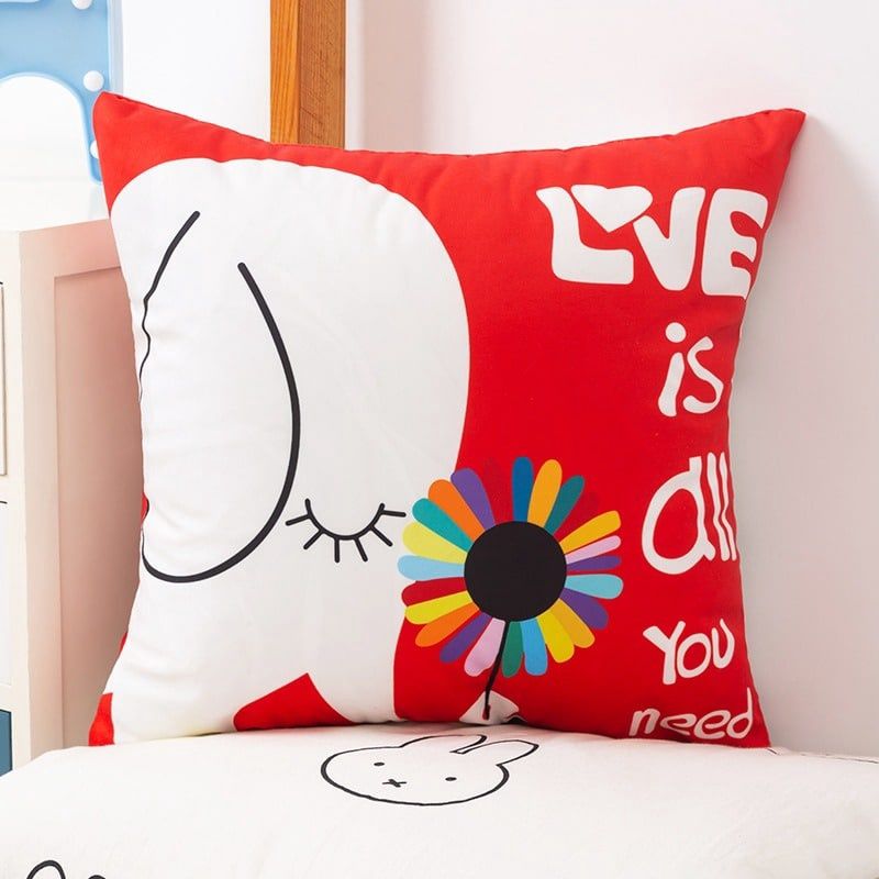 Cushion Pillow Love Elephant 40x40cm 14008
