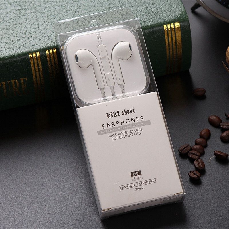 Kiki Shoot KIKI-126 1.2m Earphone-White 20055