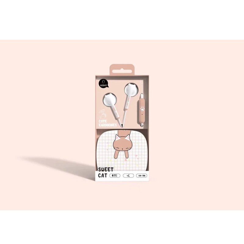Keeka Earpod KA186 Cat Light Light Pink 80966