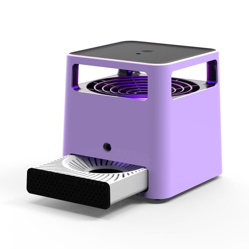 Three Axe Household Suction Type Intelligent Purple Light Bionic Low Noise Mosquito Killer/Mosquito Catcher Five-Color Optional Ep007 - Purple