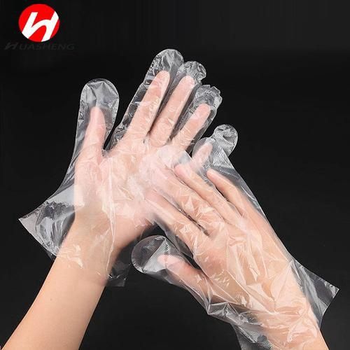 Disposable Hand Glove Clear Plastic Transparent 100pcs 00061