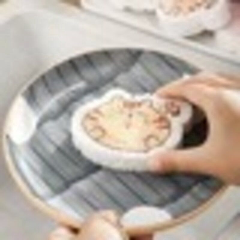Wood Pulp Cotton Dishcloth Sponge Tiger 84410