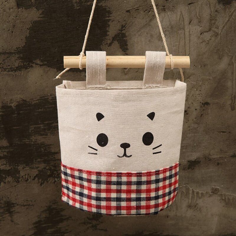 Hanging Wall Storage Bag Red Black 20381