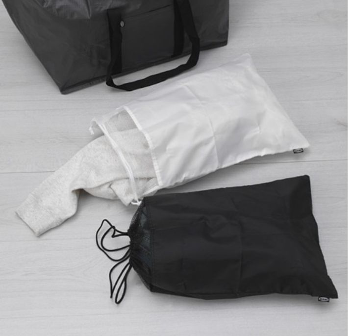 IKEA BRODERLIG Laundry bag, black/white34x50 cm 31259