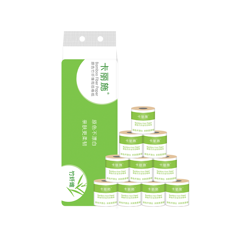 Carich Bamboo Fiber Paper 1400g (1roll) 卡丽施原色竹纤维有芯卷纸 41961