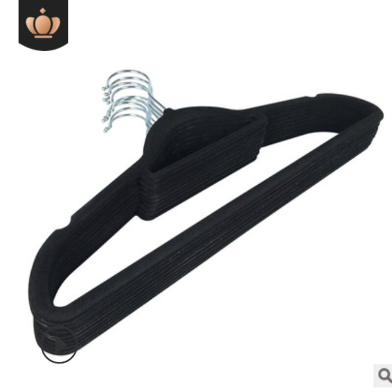 Luli High-end magic hanger non-slip plastic clothes hanging clothing store Color: Grey Size: 42*22.5*0.6CM 5pcs