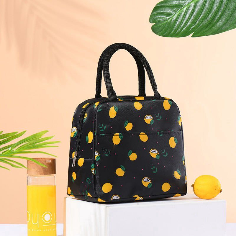 Insulated Bento Bag Lunch Bag TC111-11 Lemon Black 21083