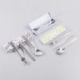 Pattern fork spoon chopsticks three pieces set