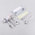 Pattern fork spoon chopsticks three pieces set