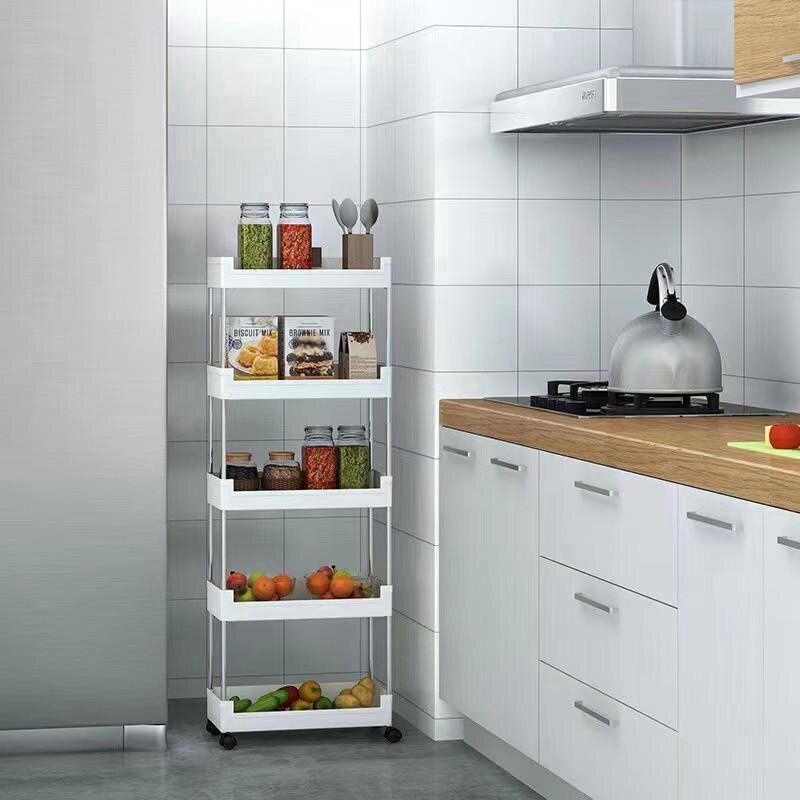 KeyIDe YH902-5 Five Tier Multipurpose Movable Shelf YH902-5置物架 (40x20x116cm, 2.1KG) 00447