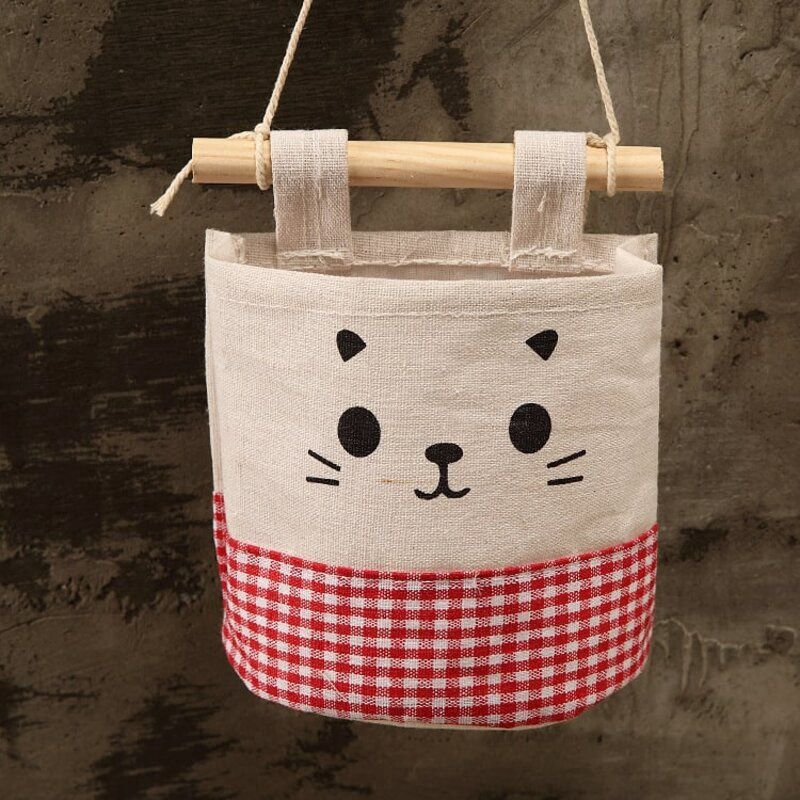 Hanging Wall Storage Bag Red 20378