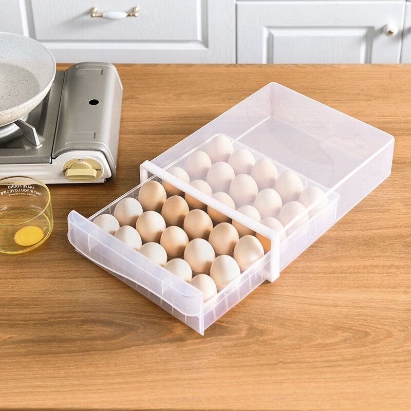 HX-511 Plastic Refrigerator Transparent 30 Egg Storage Case 00128
