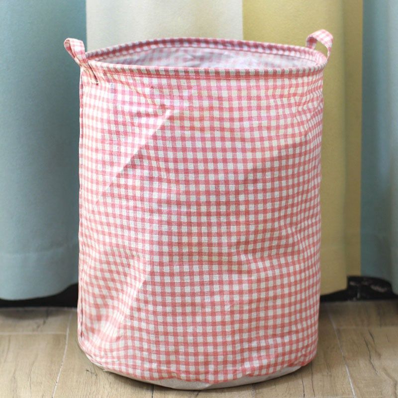 Laundry Basket Grid Pink 40x50cm 82831