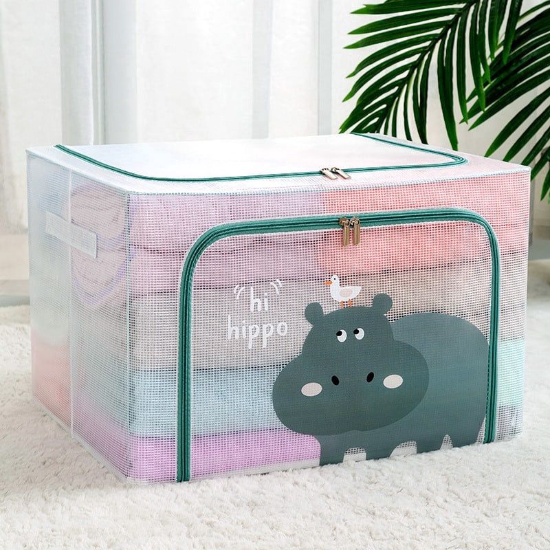 Youfen 22L Foldable Storage Box Transparent Hi Hippo 04568
