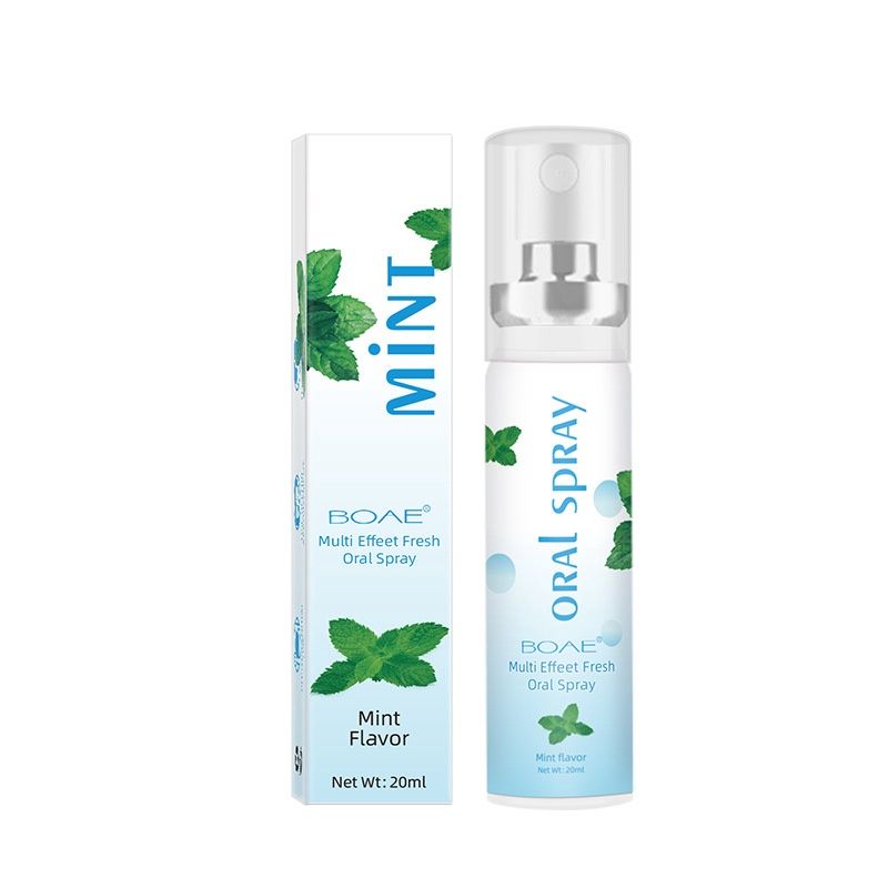 BOAE Oral Spray Breath Freshener 20ml: Probiotic Mint Flavor 25461