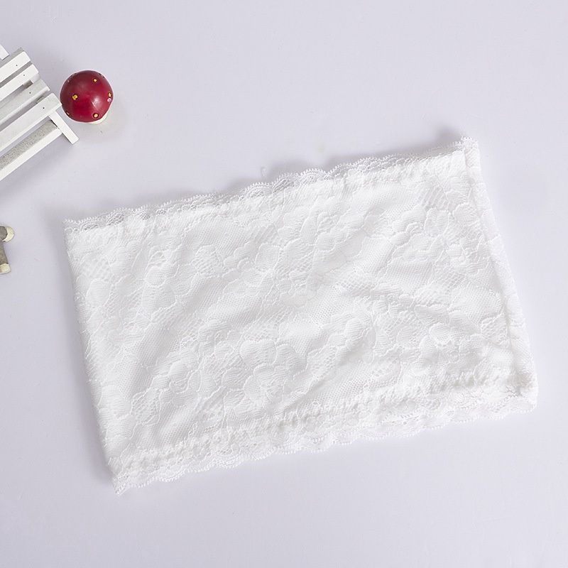 GSW Modal thin lace tube top white A0021 004754