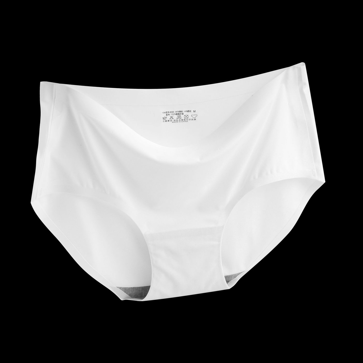 YSM  breathable mid waist panties 810 : white : 2XL 34549