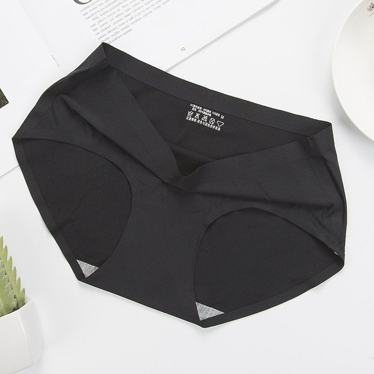 Yayi 850/A5088 Ice Silk Breathable mesh Panties :  L : Black 88035