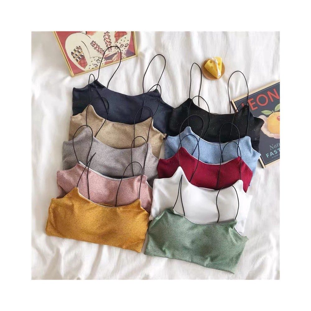 AMOI 039 Bling Top Army Green