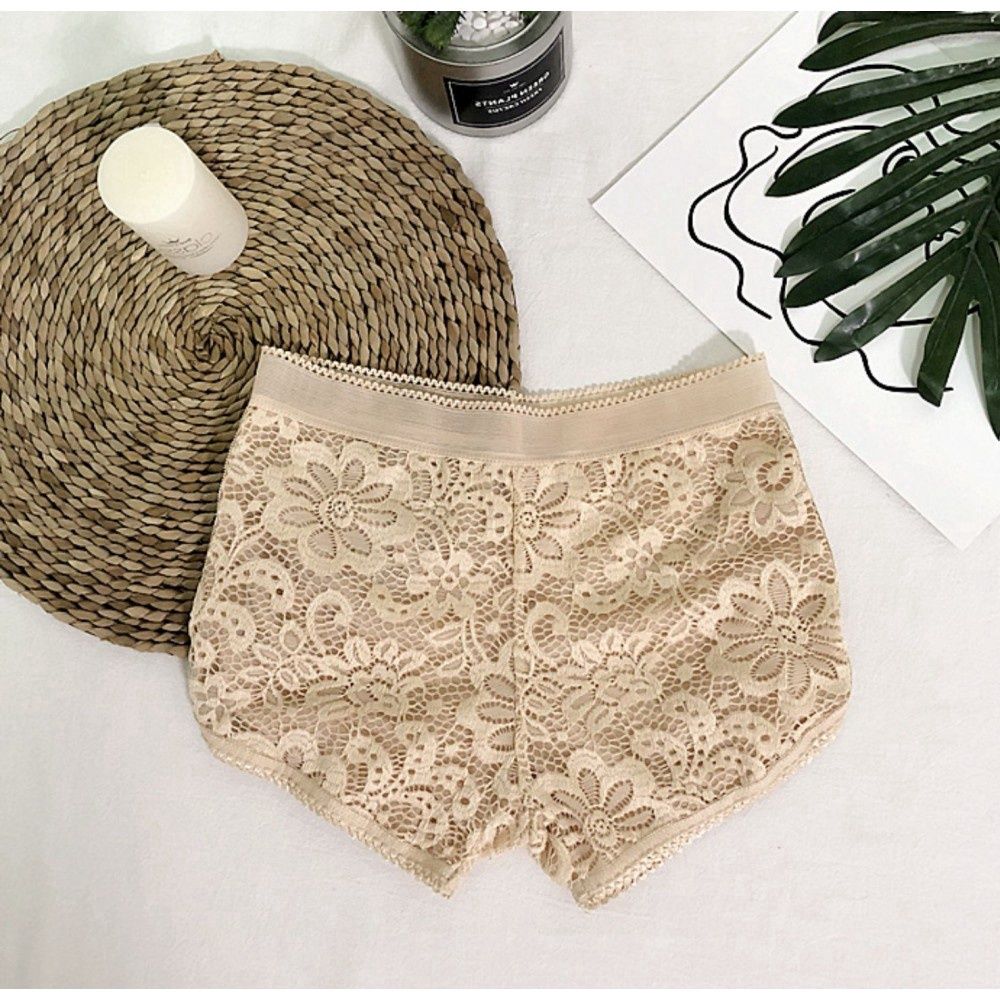 AMOI 8713 Safety Lace Pants - Color : Skin, Panties Size : Free Size 40-59kg21505