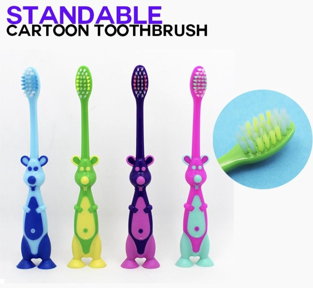 JW 3pcs Standable Kangaroo kids tooth brush 30650
