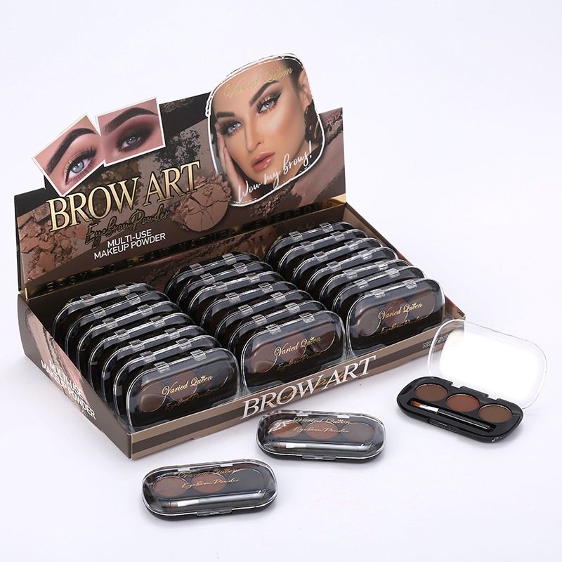 Varied Queen A5102 Matte 3clr eyebrow powder set 51027(3clrx8/ctn)