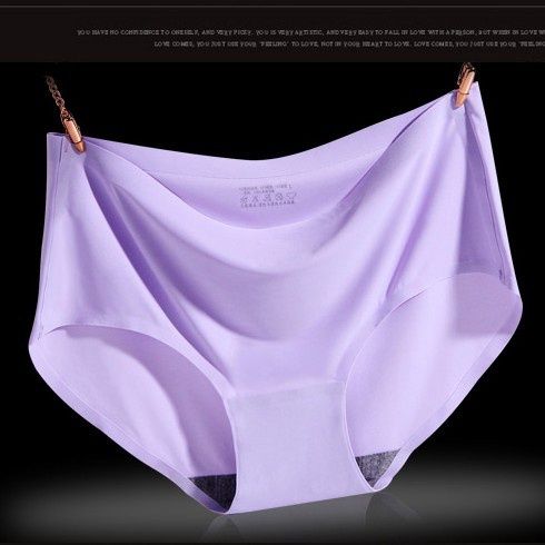 Yayi Ice Silk Panties  810: Purple: L 43977