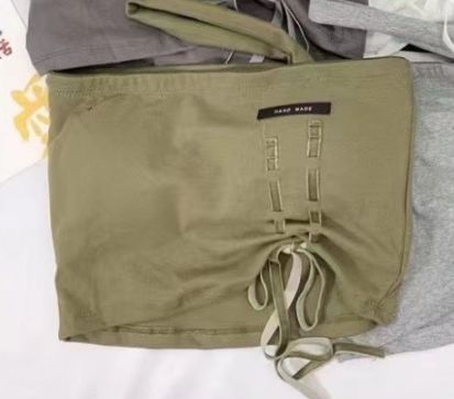 WNL 618 Cotton sling inner wrap bra underwear beautiful back: green: 40-65kg 53163