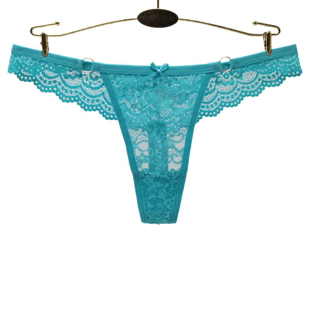 Yunjie 87471 Yunmengni sexy lace women's underwear: Fluorescent blue: XL 52154