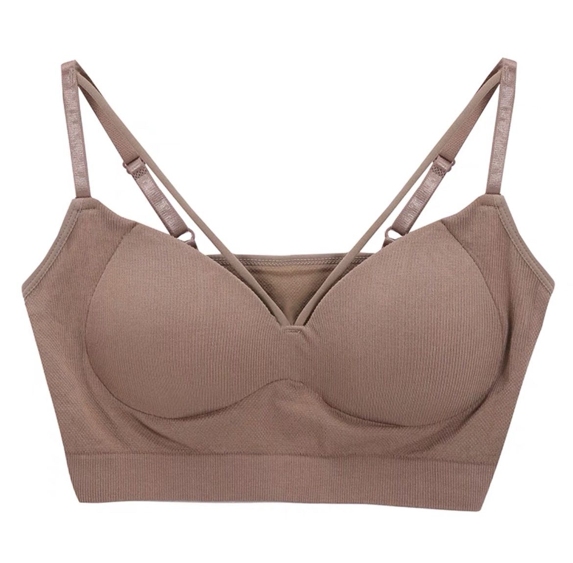 XZ  737-2 Suogu jing  V-neck bra : Khaki  03541