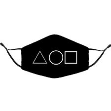 BM Squid Game disposal facemask black  1pcs