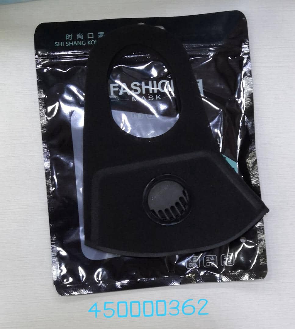 Fashion Face Mask With Breathing Valve 1pc 00362